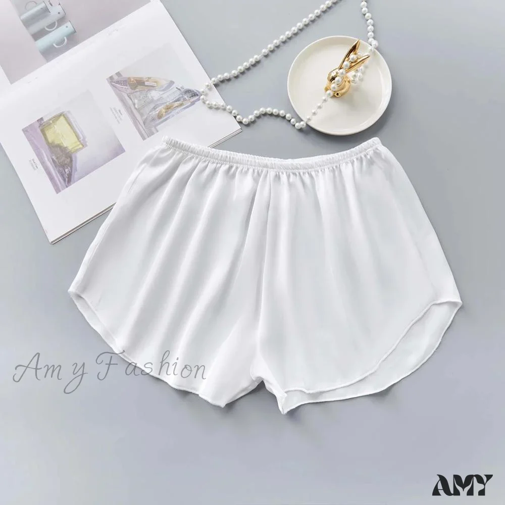 Amy Fashion - Sexy Fashion Satin Pajama Shorts - Image 12