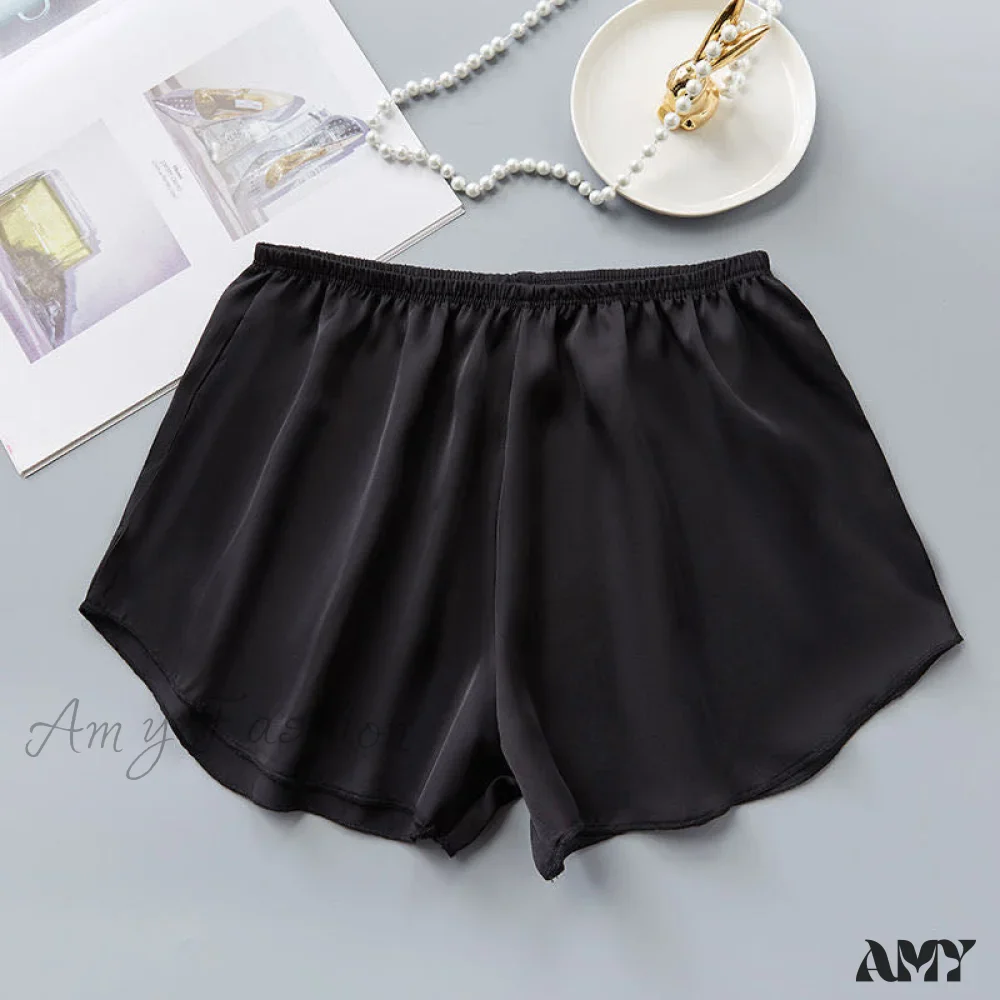 Amy Fashion - Sexy Fashion Satin Pajama Shorts - Image 5