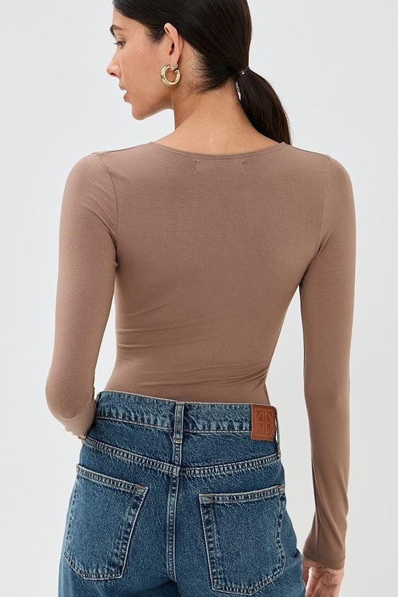 Sexy Solid Cutout Long Sleeve Fitted Base Layer - Image 9