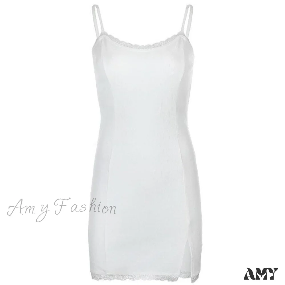 Amy Fashion - Sexy Lace Bandage Bodycon Short Mini Dress - Image 3