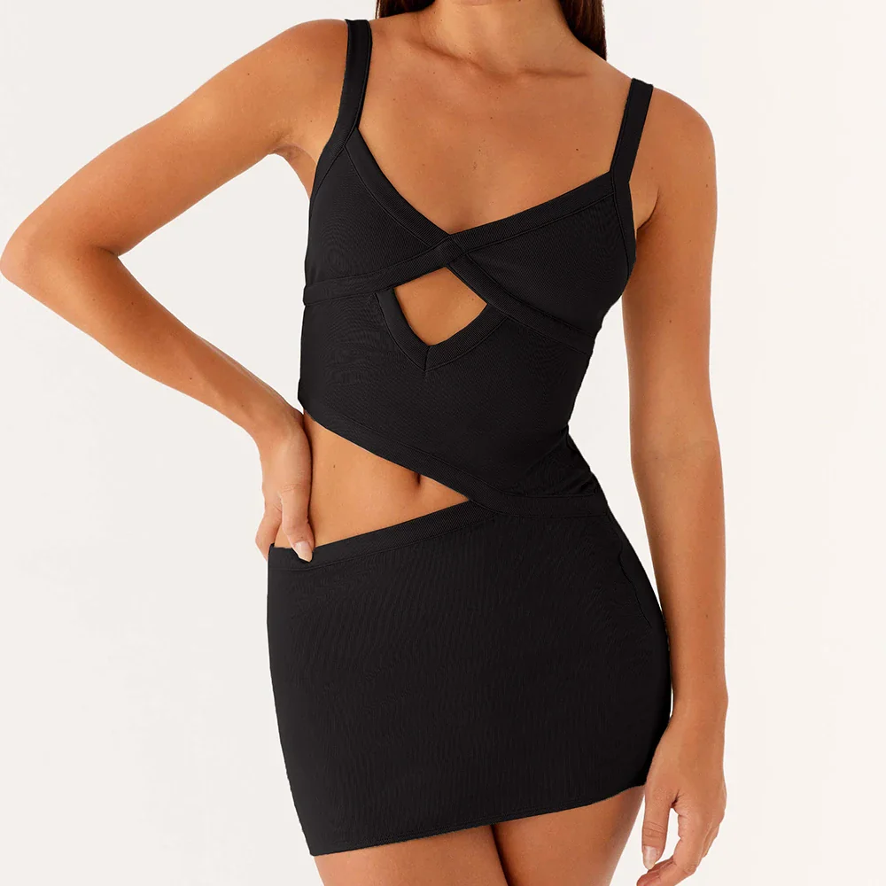 Sexy Y2K Cutout Spaghetti Bodycon Dress - Image 6