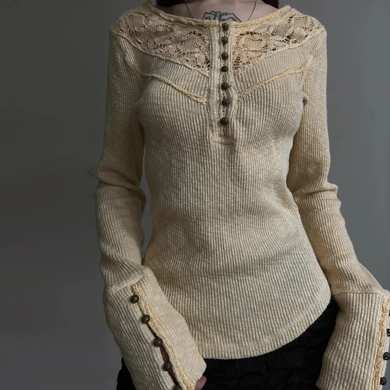 Sheer Loose Knit Top - Image 2