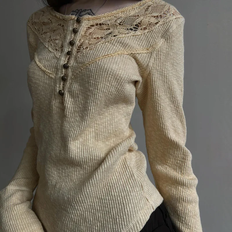 Sheer Loose Knit Top - Image 3