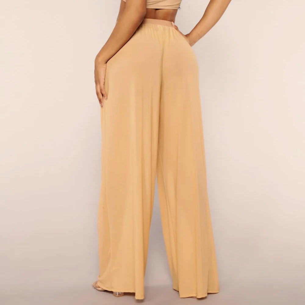 Sheer Mesh Wide Leg Beach Pant - Image 4