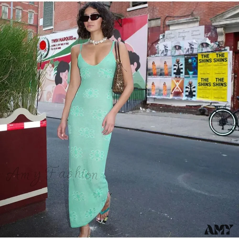Amy Fashion - Sleeveless Robe Summer Fashion Elegant Club Party Boho Dress - Image 6