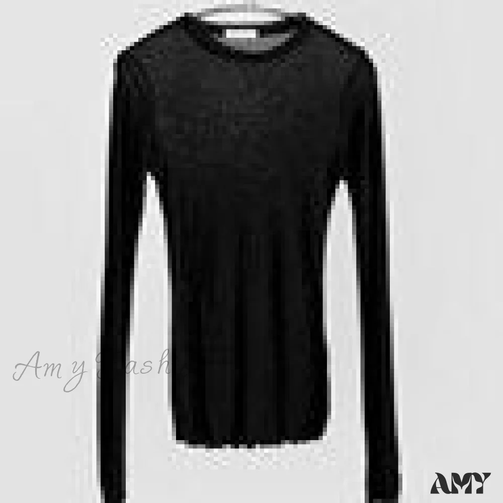 Amy Fashion - Slim High Quality Plain T Shirt - Image 8