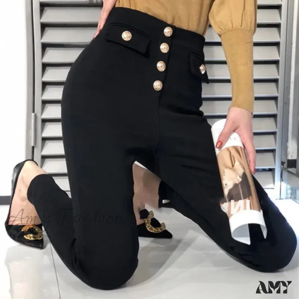 Amy Fashion - Slim Skinny Pencil Jeans - Image 3
