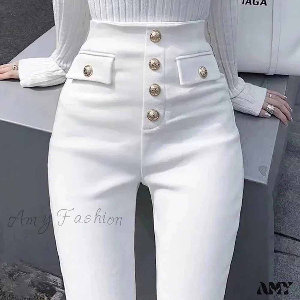 Amy Fashion - Slim Skinny Pencil Jeans - Image 4