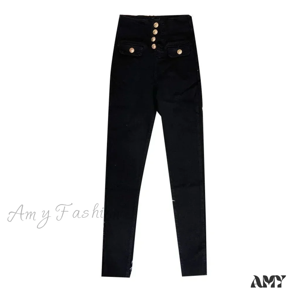 Amy Fashion - Slim Skinny Pencil Jeans - Image 5