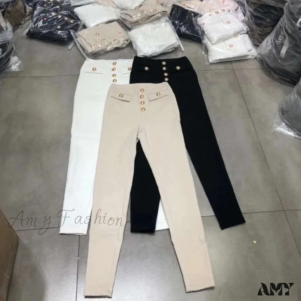 Amy Fashion - Slim Skinny Pencil Jeans - Image 6