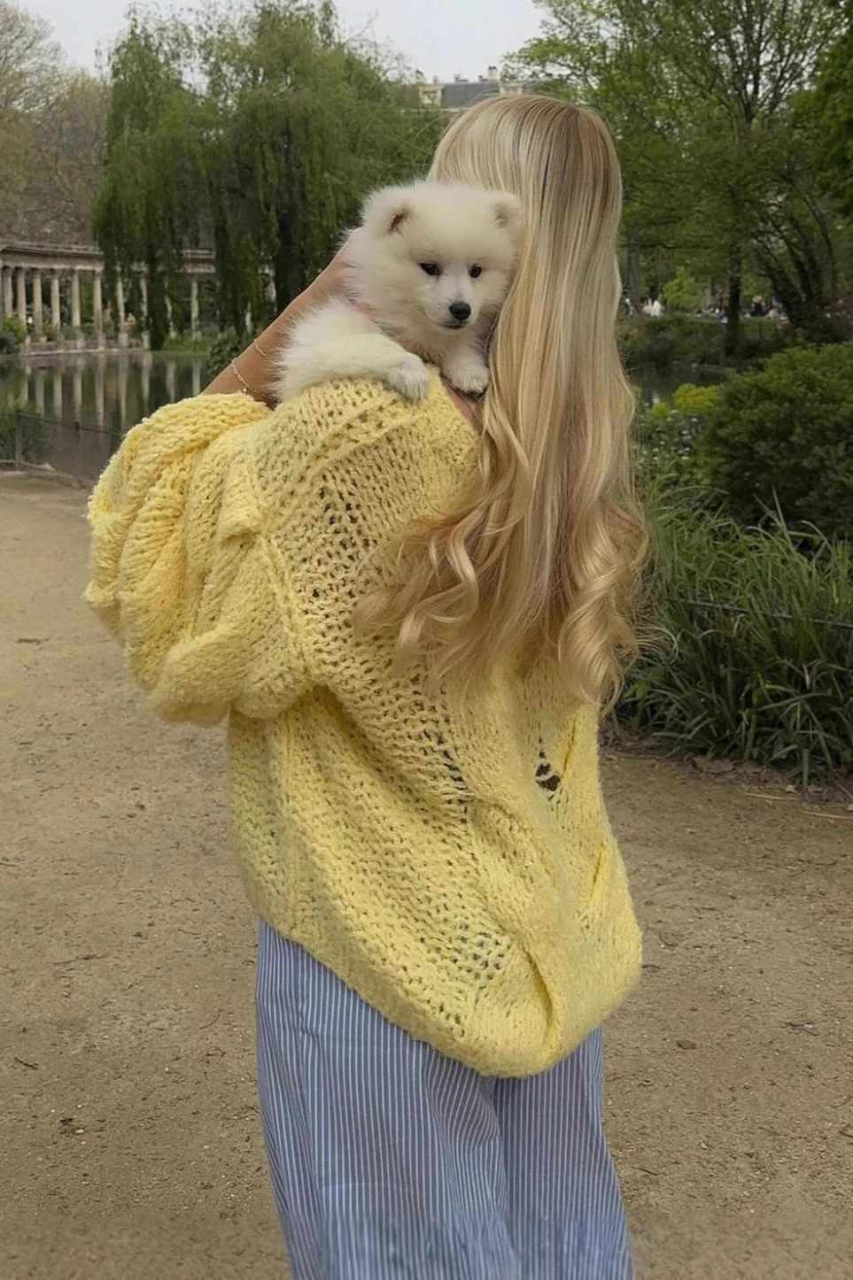 Slouchy Solid Drop Shoulder Soft Sweater - Image 5