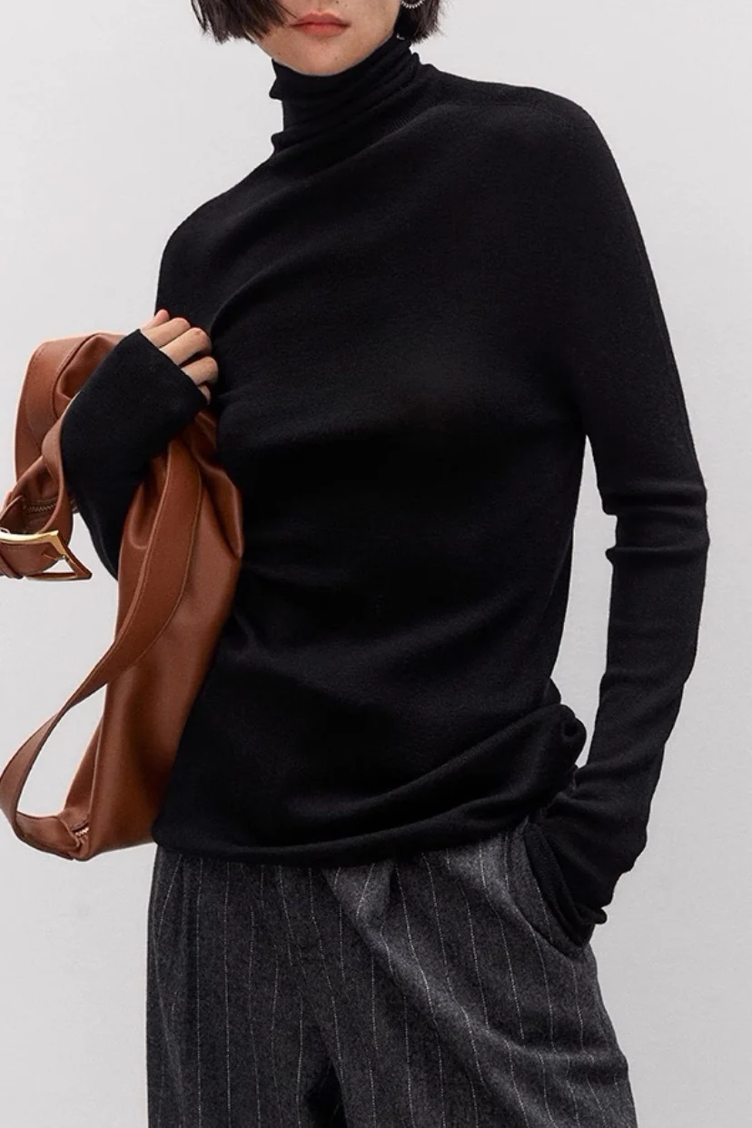 Soft Wool High Neck Fitted Base Layer - Image 7