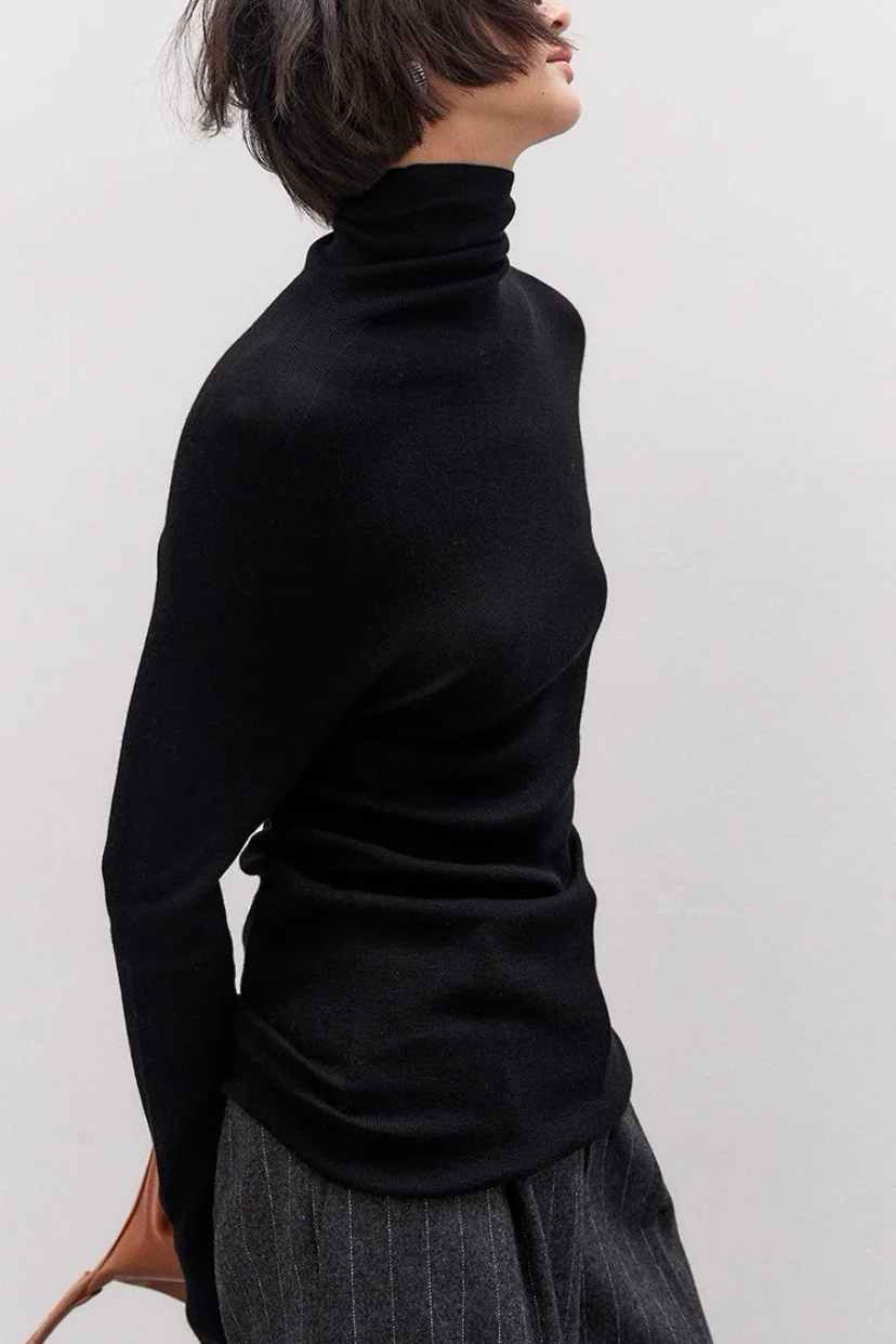 Soft Wool High Neck Fitted Base Layer - Image 8