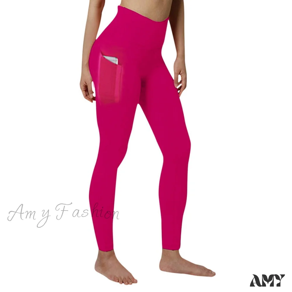 Amy Fashion - Pocket High Waist Push Up Sports leggings - Image 12