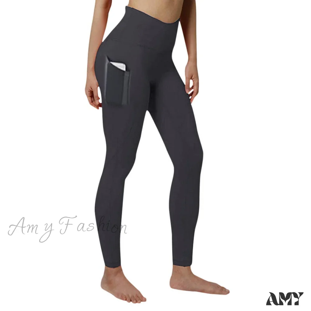 Amy Fashion - Pocket High Waist Push Up Sports leggings - Image 13