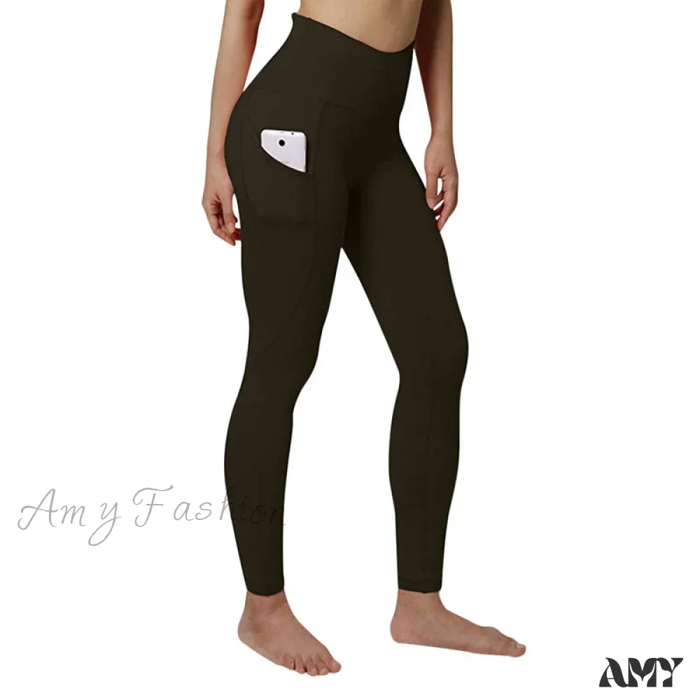 Amy Fashion - Pocket High Waist Push Up Sports leggings - Image 14