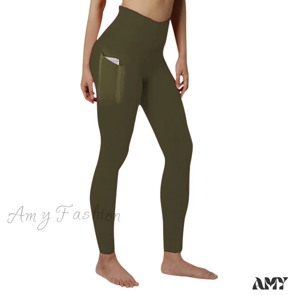 Amy Fashion - Pocket High Waist Push Up Sports leggings - Image 16