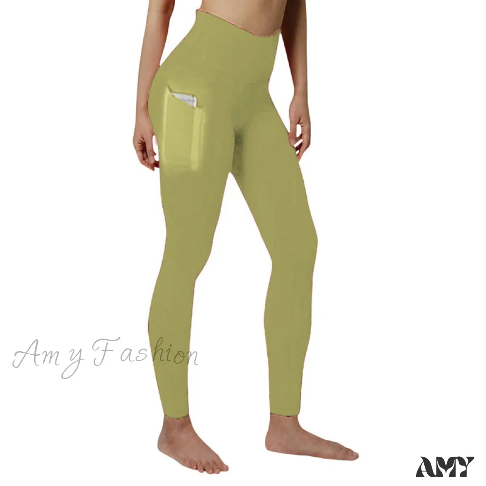 Amy Fashion - Pocket High Waist Push Up Sports leggings - Image 19