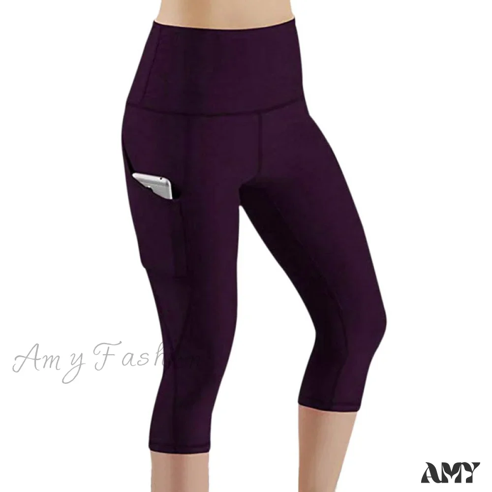 Amy Fashion - Pocket High Waist Push Up Sports leggings - Image 21