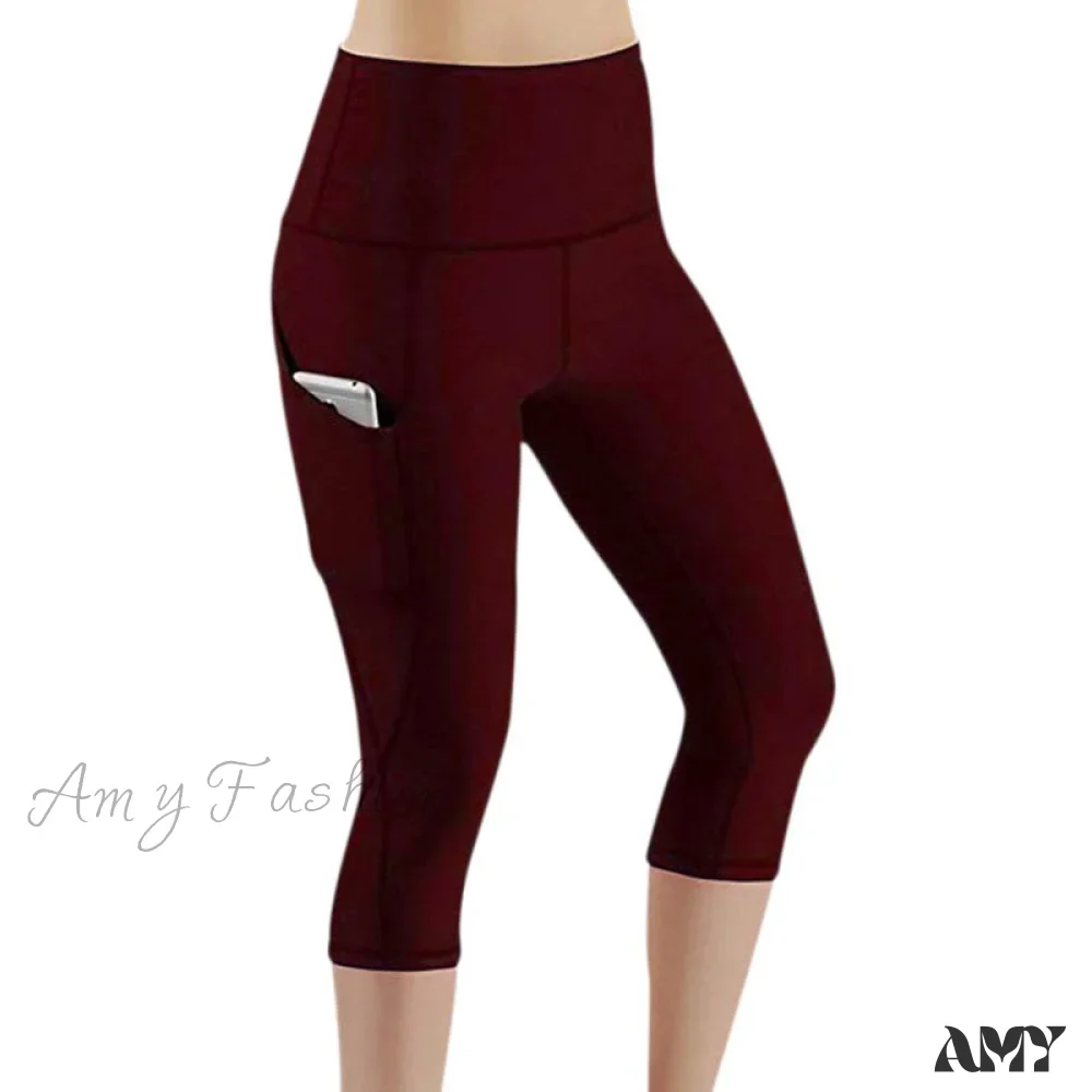 Amy Fashion - Pocket High Waist Push Up Sports leggings - Image 23