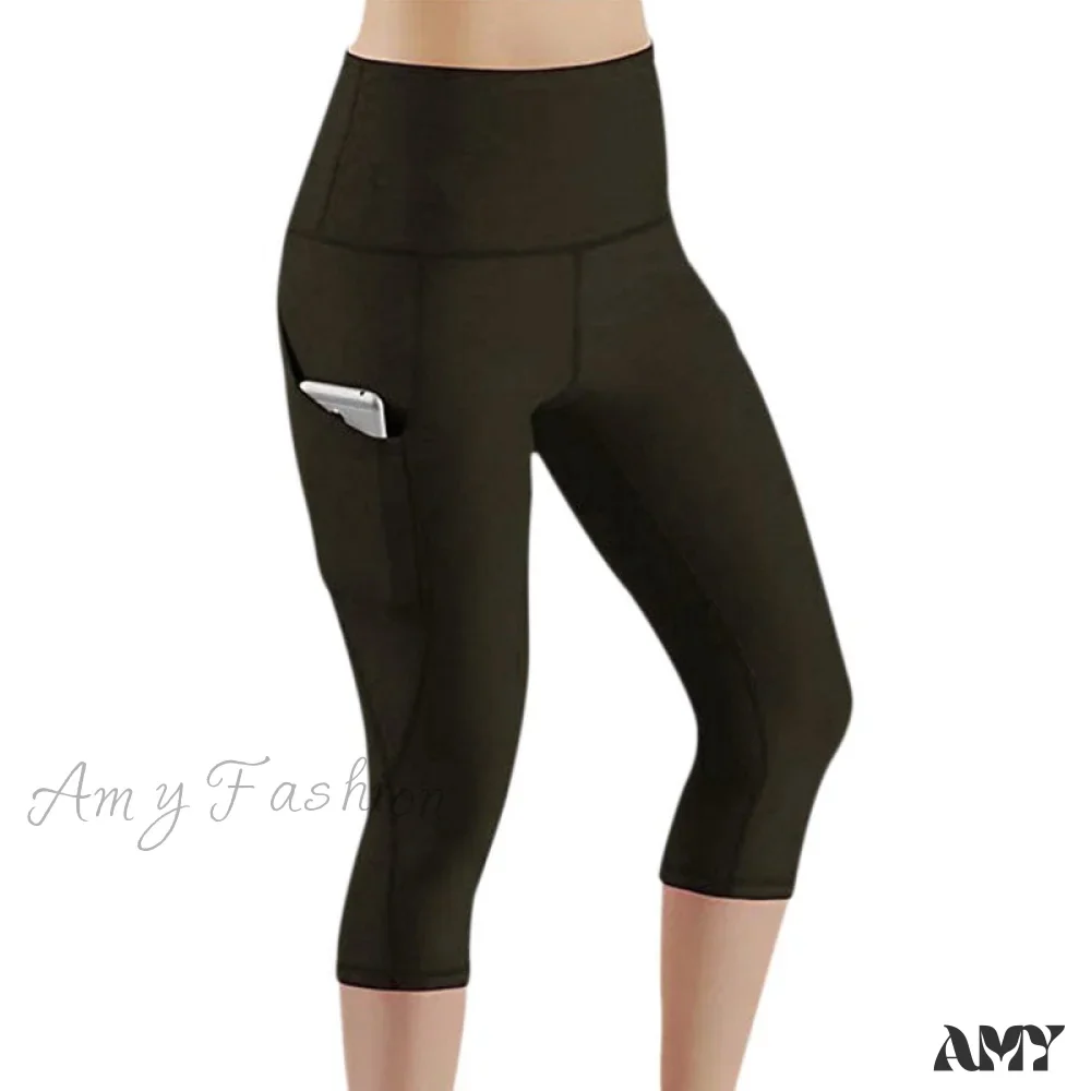 Amy Fashion - Pocket High Waist Push Up Sports leggings - Image 25