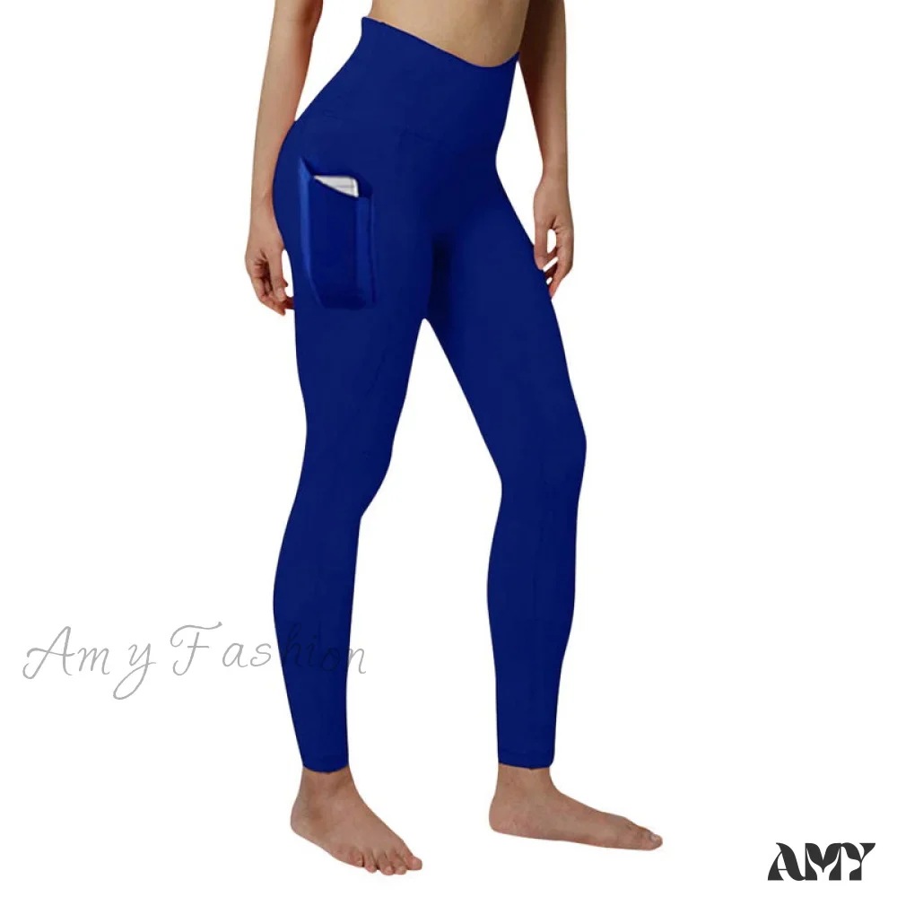 Amy Fashion - Pocket High Waist Push Up Sports leggings - Image 9