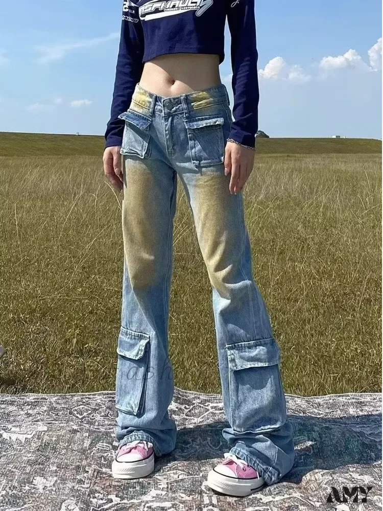 Amy Fashion - Spring and Autumn New Thin and Small Style Design Feel Loose Straight Leg Fashion Women's Jean - Image 2