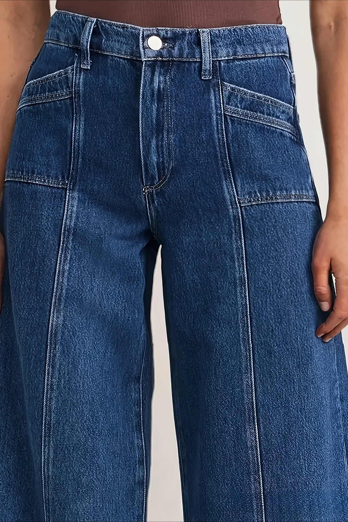 Stretch Bootcut Wide Leg Casual Jeans - Image 4