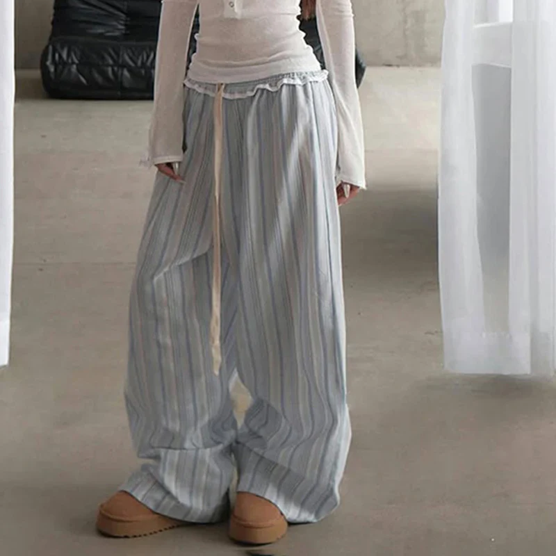 Striped Patchwork Waist Pant - Image 2