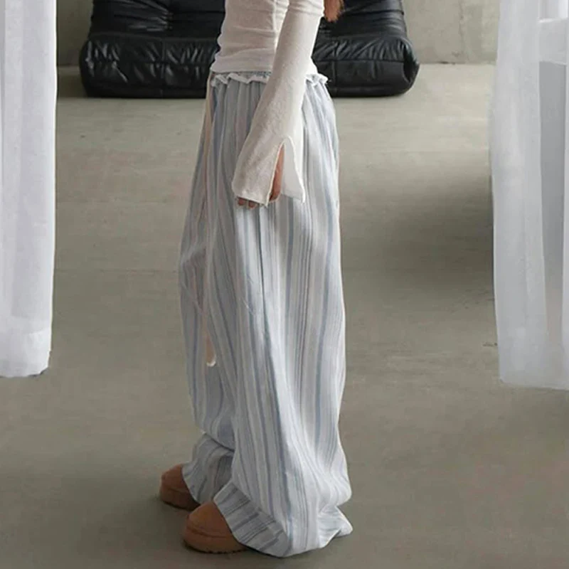Striped Patchwork Waist Pant - Image 3