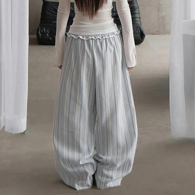 Striped Patchwork Waist Pant - Image 4