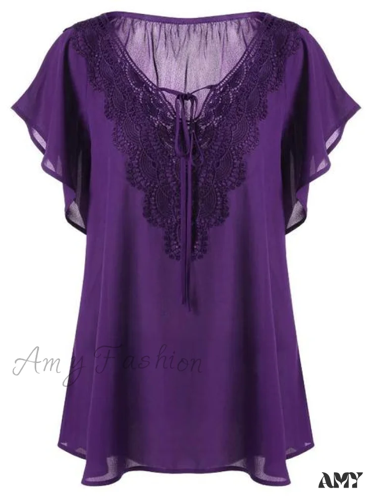 Amy Fashion - Chiffon Tops Women Blouses - Image 3