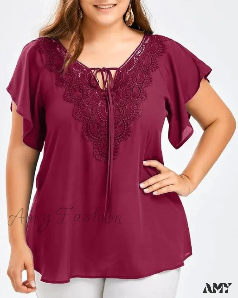 Amy Fashion - Chiffon Tops Women Blouses - Image 4