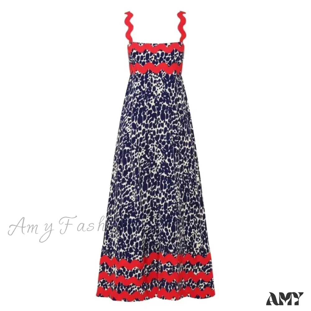 Amy Fashion - Summer Holiday Elegant Vintage Sling Long Maxi Boho Dress - Image 6