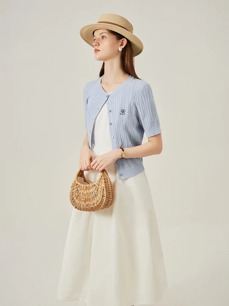 Summer Linen Casual Knit Cardigan - Image 2