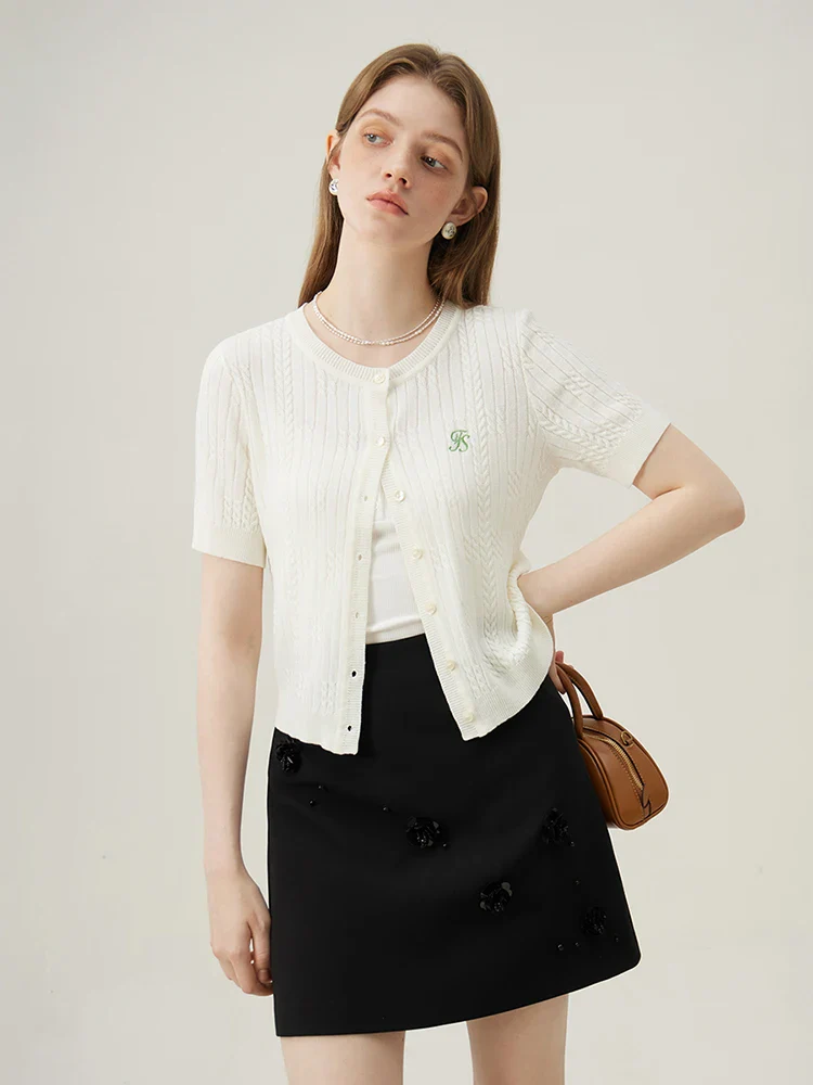 Summer Linen Casual Knit Cardigan - Image 3