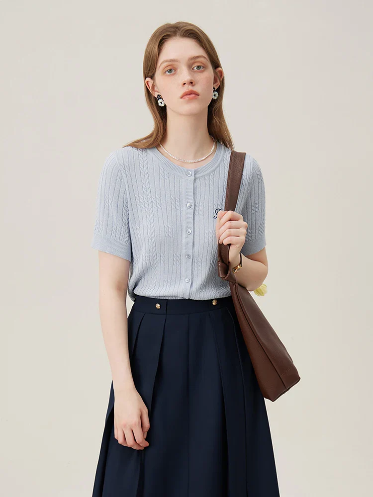 Summer Linen Casual Knit Cardigan - Image 4