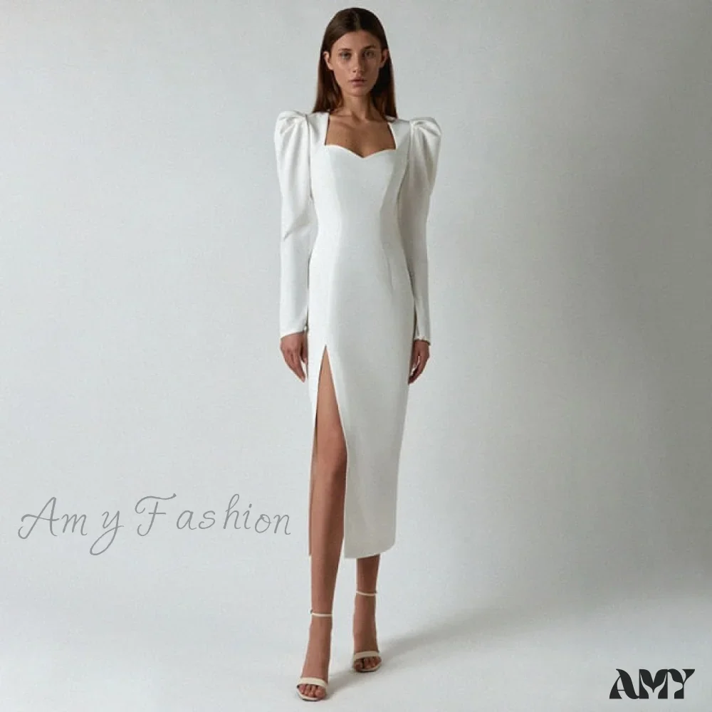 Amy Fashion - Sexy Women Midi Party Dress - Image 4