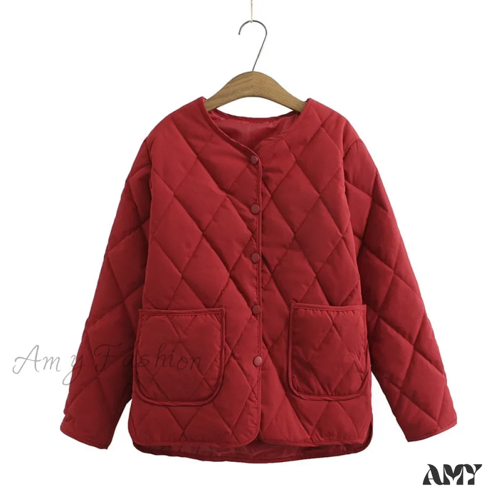 Amy Fashion - Thin Slim Casual V-Neck Coats - Image 3