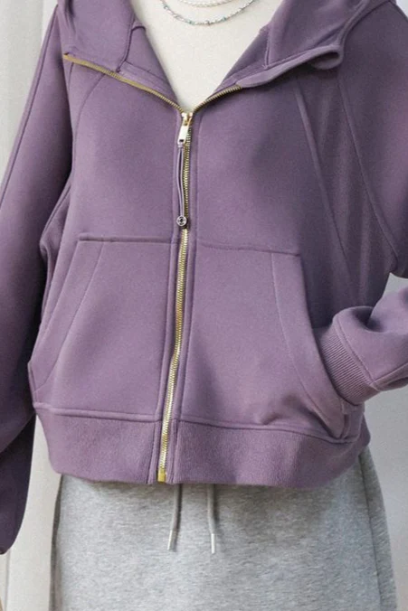 Thin Yoga Hoodie Loose Fit Open Front Hoodie - Image 3