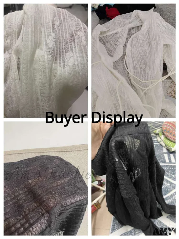 Transparent Lace Harajuku Long Sleeve See Through Goth Blouse - Image 6