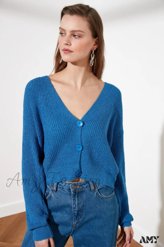 Amy Fashion - Trendyol Button Detail Cardigan - Image 11