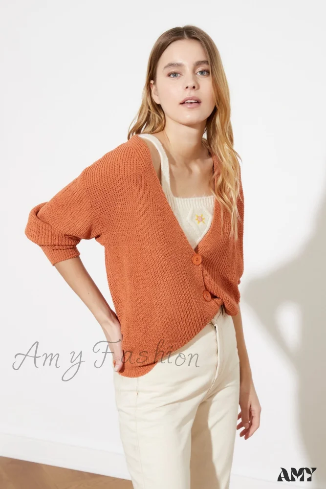 Amy Fashion - Trendyol Button Detail Cardigan - Image 13
