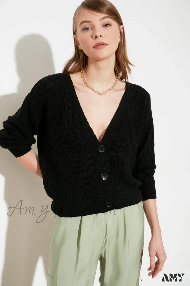 Amy Fashion - Trendyol Button Detail Cardigan - Image 15