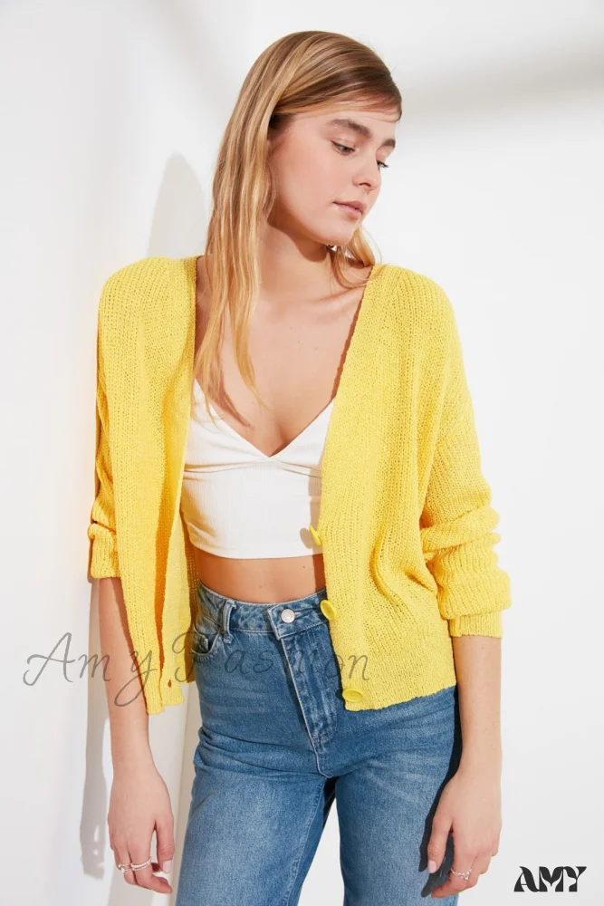 Amy Fashion - Trendyol Button Detail Cardigan - Image 16