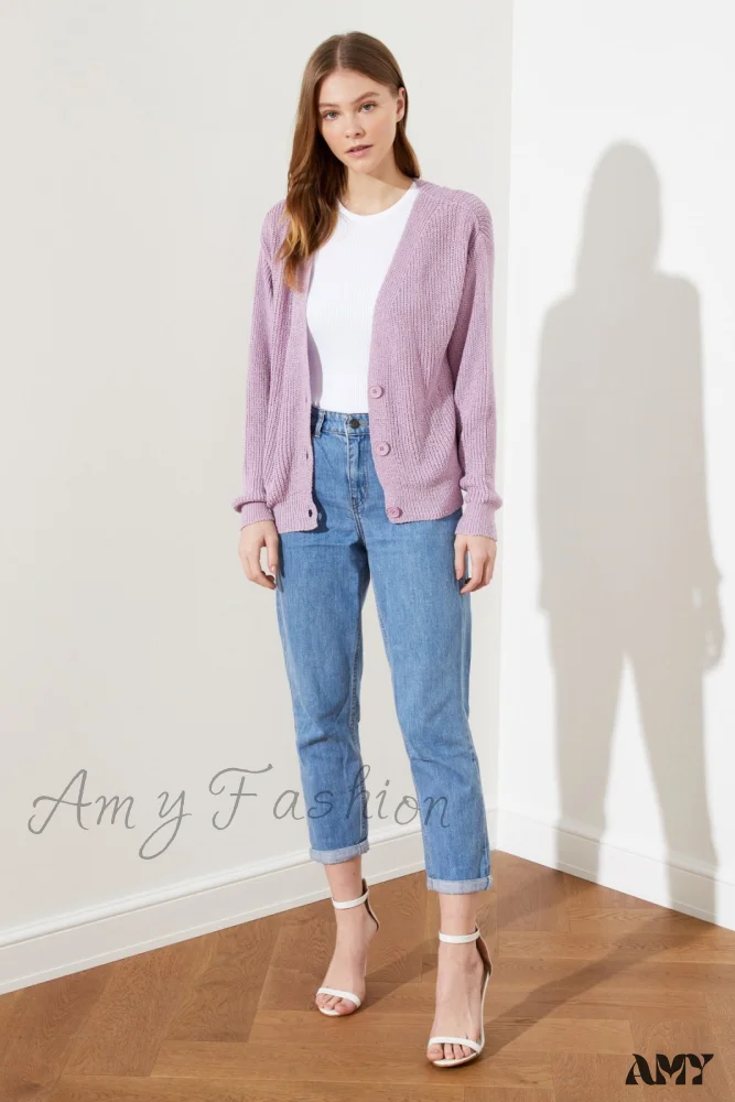 Amy Fashion - Trendyol Button Detail Cardigan - Image 18