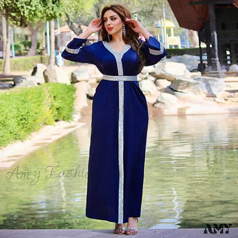 Amy Fashion - V Neck Long Sleeve Dresses - Image 2