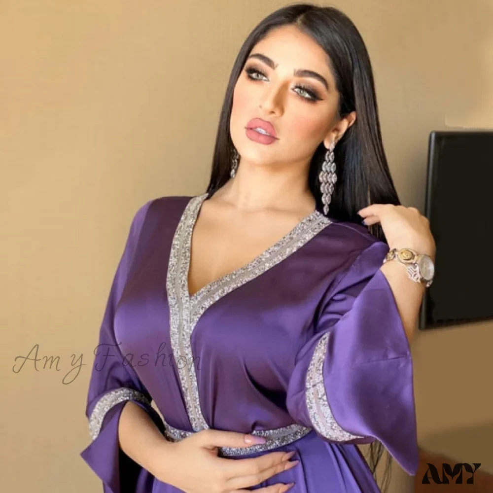 Amy Fashion - V Neck Long Sleeve Dresses - Image 3