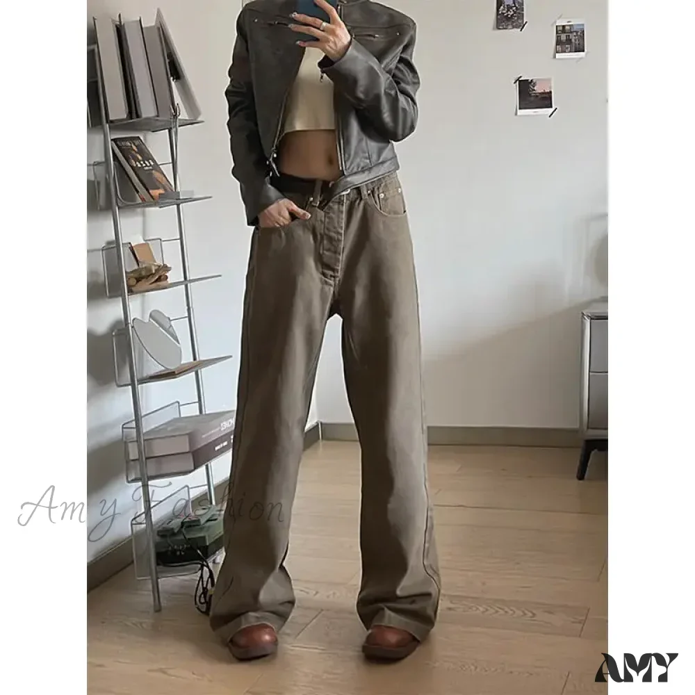 Vintage Baggy Spring Streetwear Harajuku Loose Casual Wide Punk Jeans - Image 2