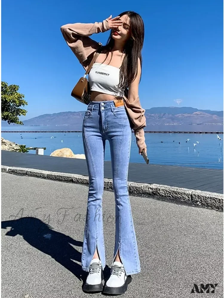 Amy Fashion - Vintage Harajuku Teenagers Y2k Aesthetic Clothing Autumn Baggy Fashion Clothes for Women's Jean - Image 3